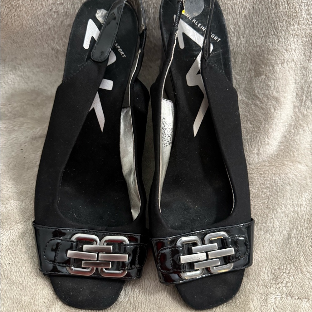 Anne Klein Black Shoes Collection 3 Pair Sz 9 - Picture 7 of 8
